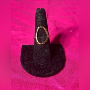 Open Fashion Gold Stackable Women’s Ring 18K Gold Plated Open Stacking Size 8